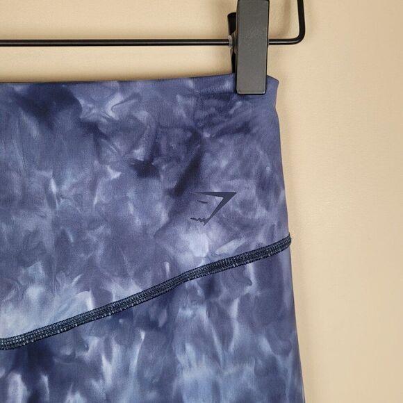 Gymshark Elevate Leggings Lakeside Blue Spray Dye Ankle Blue Size M - Picture 9 of 10